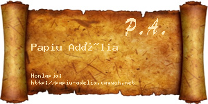 Papiu Adélia névjegykártya